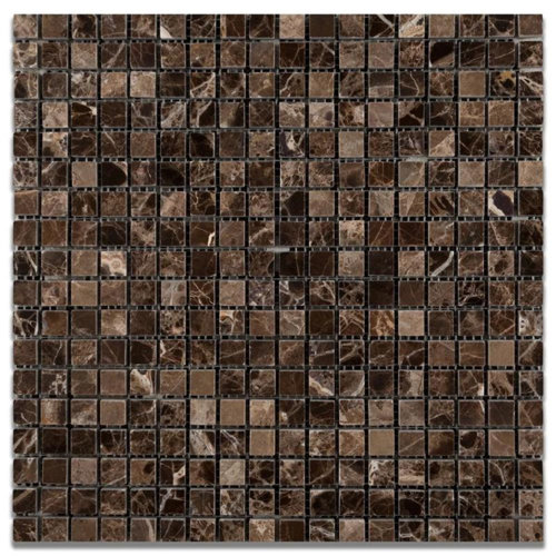 Tile & Mosaic Depot 0.63" x 0.63" Marble Grid Mosaic Wall & Floor Tile